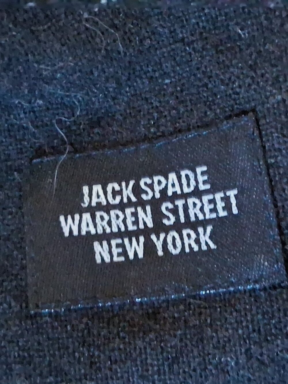 Jack Spade Warren Street New York 100% Wool Scarf Italy Kate Spade men division